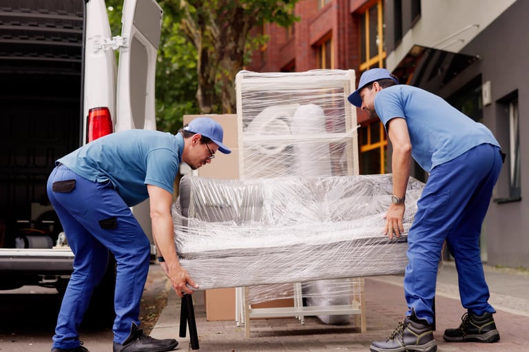 Professional office junk removal service with furniture removal team